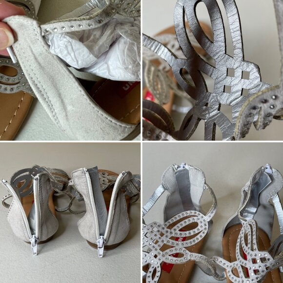 Unionbay Lindy Rhinestone Gray Sandals Size 8.5 - Picture 11 of 16